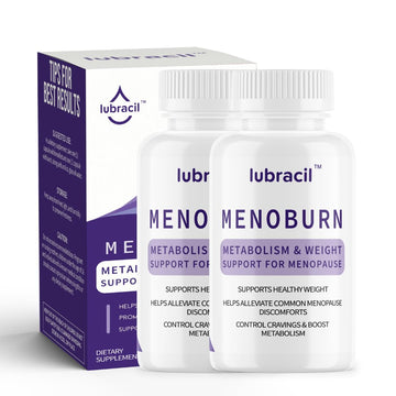 Lubracil Menoburn Perimenopause & Menopause Supplements for Women – Helps Metabolism, Estrogen & Wellness – Targets Hot Flashes, Bloating & Energy – 120 Count, 2 Pack Lubracil uk supplements