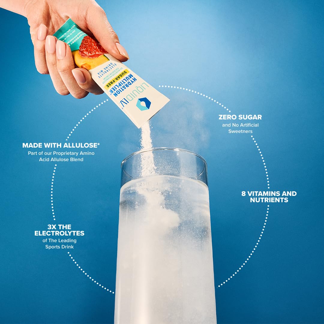 Liquid I.V. Sugar-Free Hydration Multiplier - Raspberry Melon – Hydration Powder Packets Liquid I.V. uk supplements
