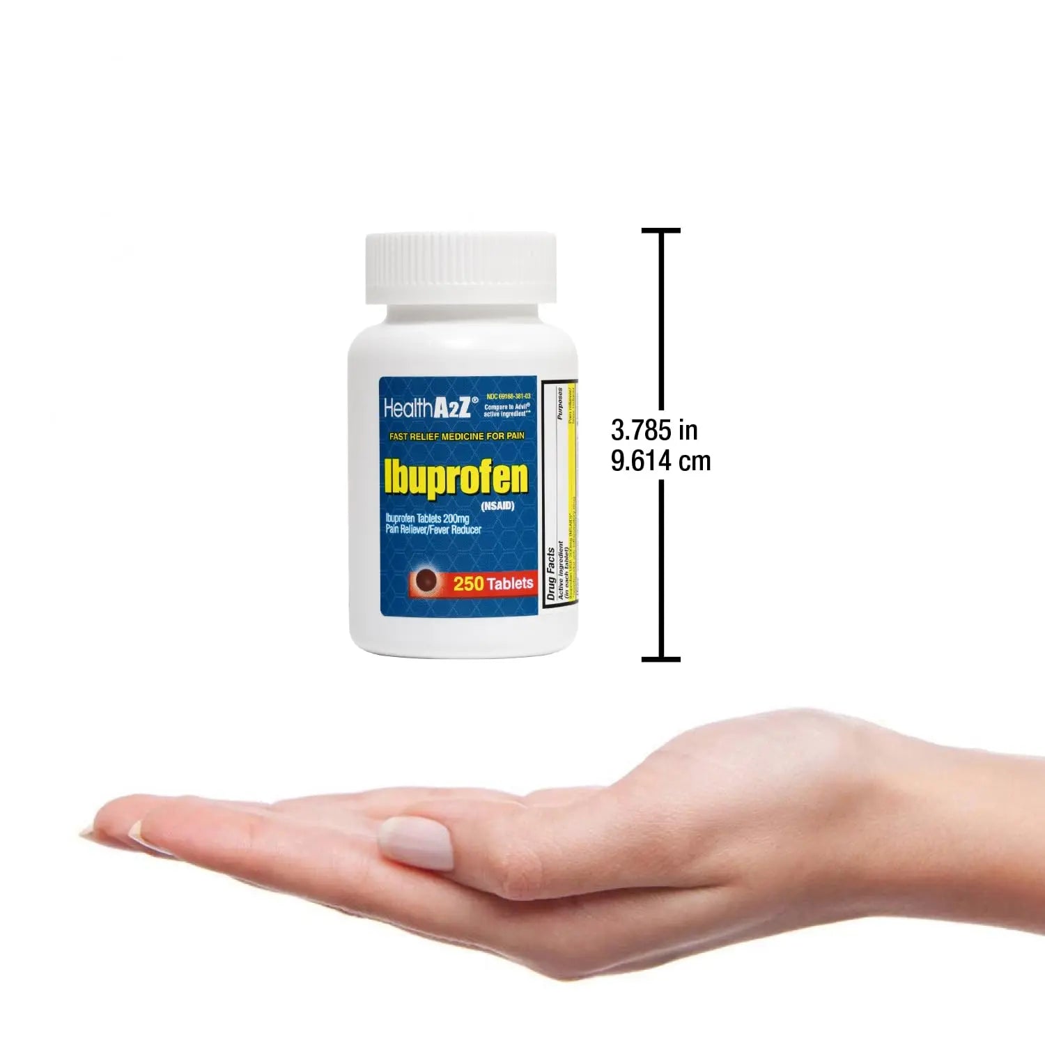 HealthA2Z® Ibuprofen 200mg | Pain Relief | Body Aches | Headache | Arthritis | Cramps | Back Pain | Fever Reducer… (250 Count) (Pack of 2) HealthA2Z uk supplements