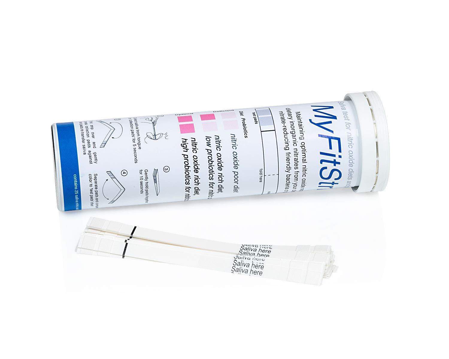 Nitric Oxide Test Strip - Track Both Prebiotic Nitrate and Biomarker for Nitric Oxide MyFitStrip uk supplements