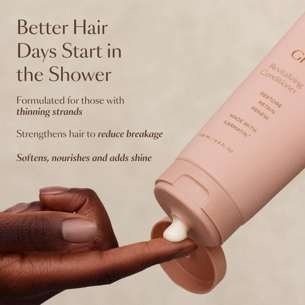 VEGAMOUR GRO Revitalizing Conditioner | Smooths, Strengthens and Adds Shine to Thinning Hair | Clean, Vegan, Cruelty-Free, Clinically Proven and Color Safe (8 Fl Oz) VEGAMOUR uk supplements