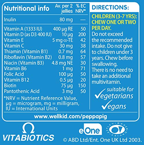 Wellkid Peppa Pig Chewable Gummy Vitamins by Vitabiotics - UK's No. 1 Vitamin Company Wellkid uk supplements