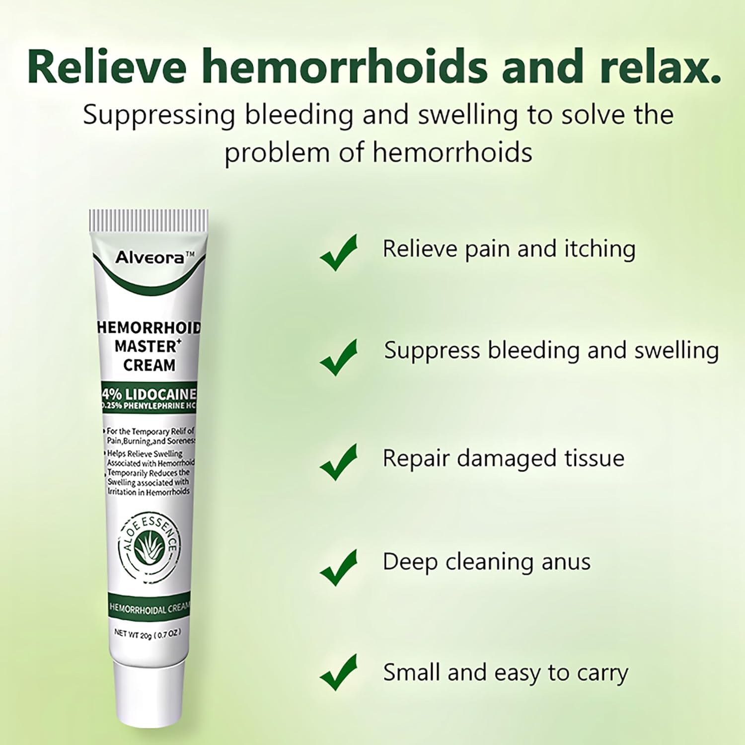 SOLUMIRA Perianal Care Cream, Hemorrhoid & Fissure Ointment with 4 Applicators, Relief Anal Pain, Itching, Swelling, Discomfort, Natural Herbs Fast Acting Ingredients SOLUMIRA uk supplements