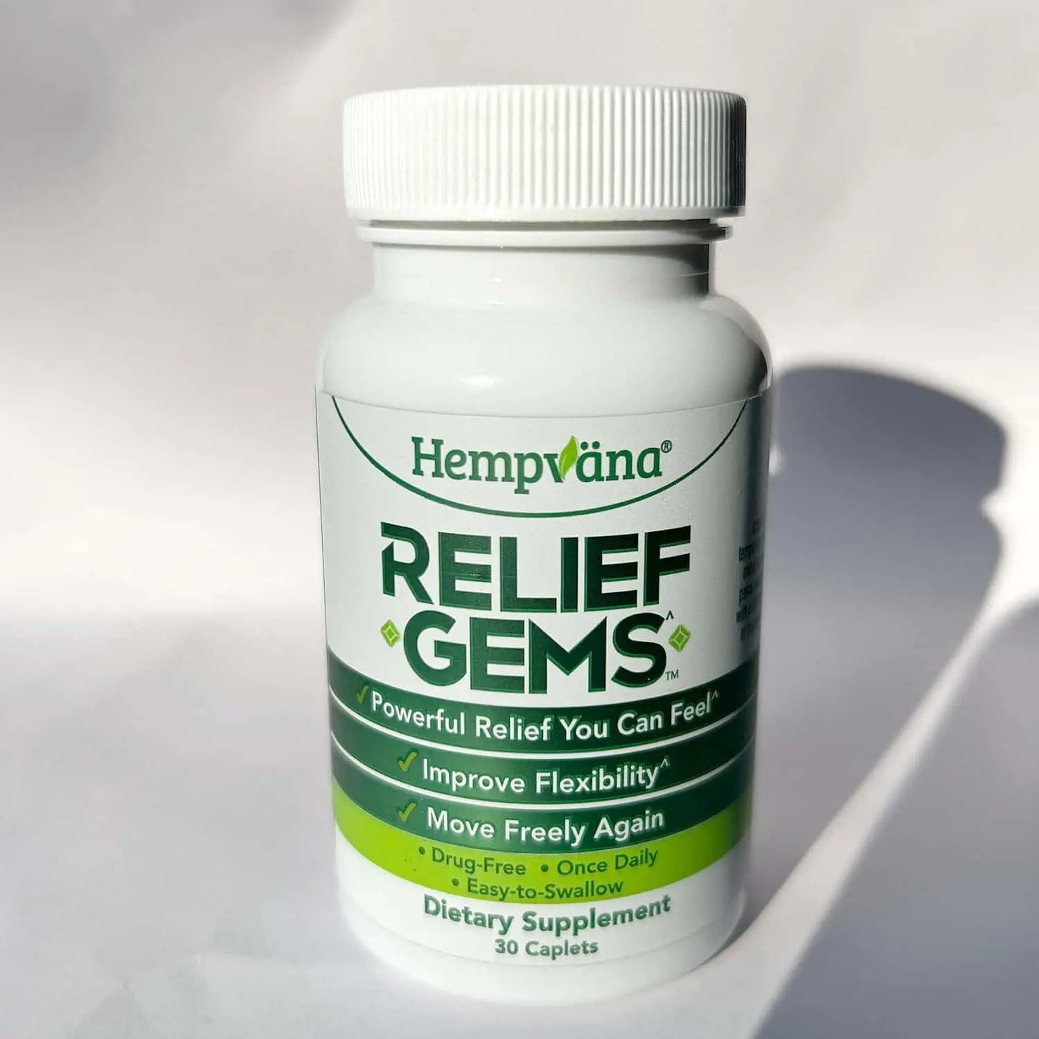 Hempväna® Relief Gems – Drug-Free Joint & Muscle Support Supplement – Supports Temporary Relief of Minor Aches & Pains from Daily Activity – Once-Daily Caplets (30 Count) Hempvana uk supplements