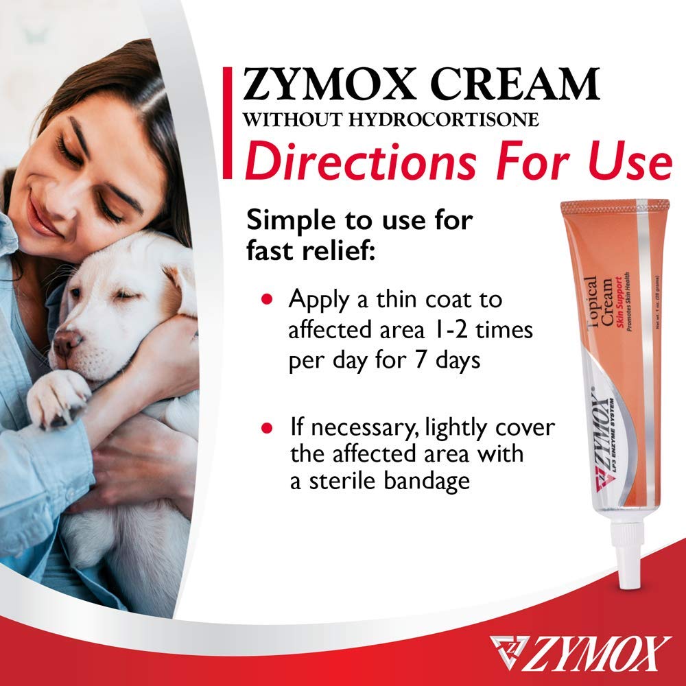 Pet King Brands ZYMOX Veterinarian Strength Topical Cream for Dogs and Cats, 1oz Pet King Brands uk supplements