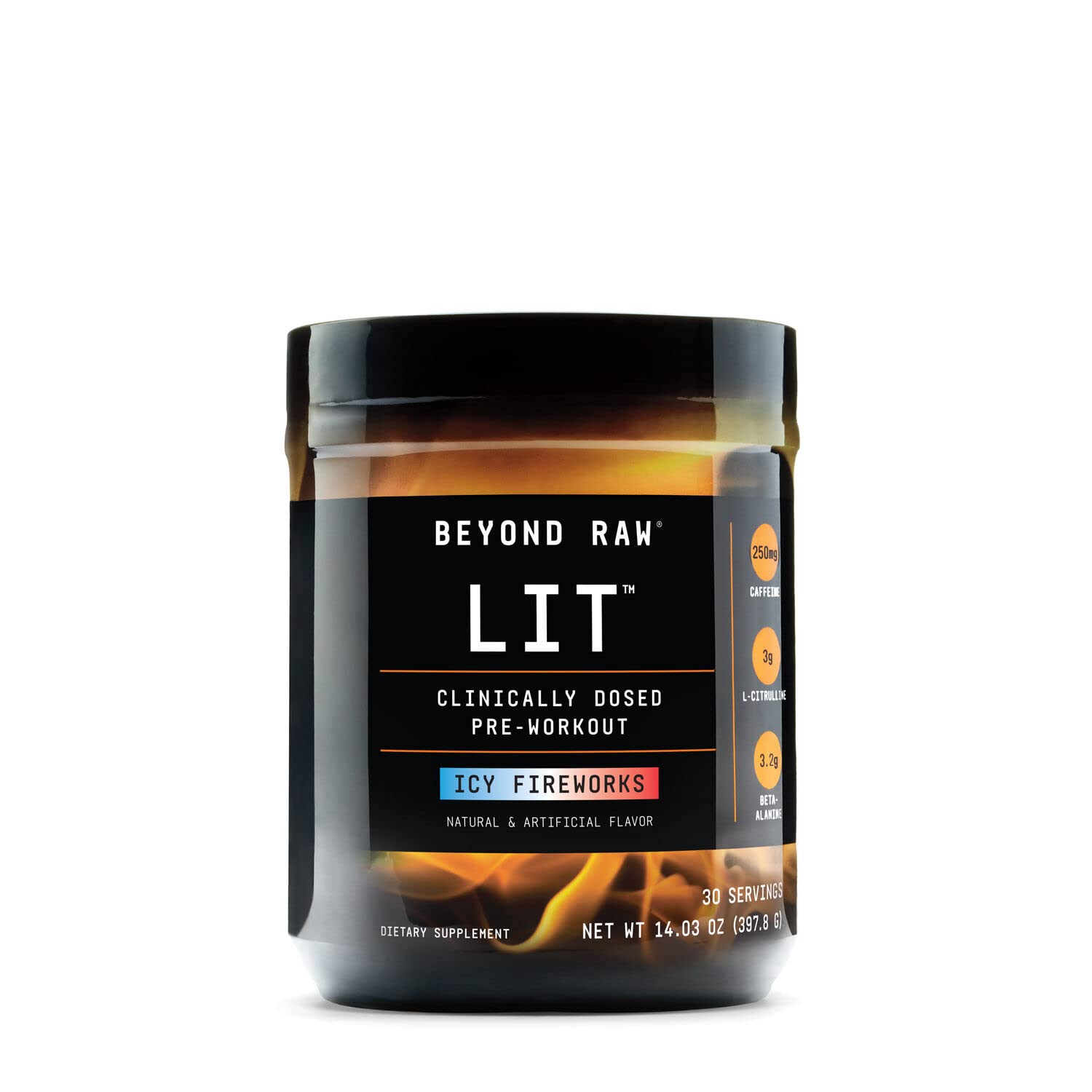 BEYOND RAW LIT | Clinically Dosed Pre-Workout Powder | Contains Caffeine, L-Citrulline BEYOND RAW uk supplements