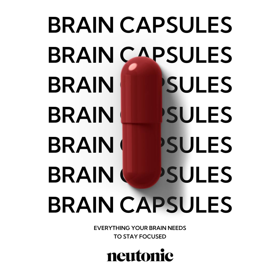 Neutonic Nootropic Brain Supplement | 1 Month Supply 90 Capsules | for Men and Women | Support Memory, Mental Clarity, Cognitive Function | Boost Focus, Energy, Brain Health Neutonic uk supplements