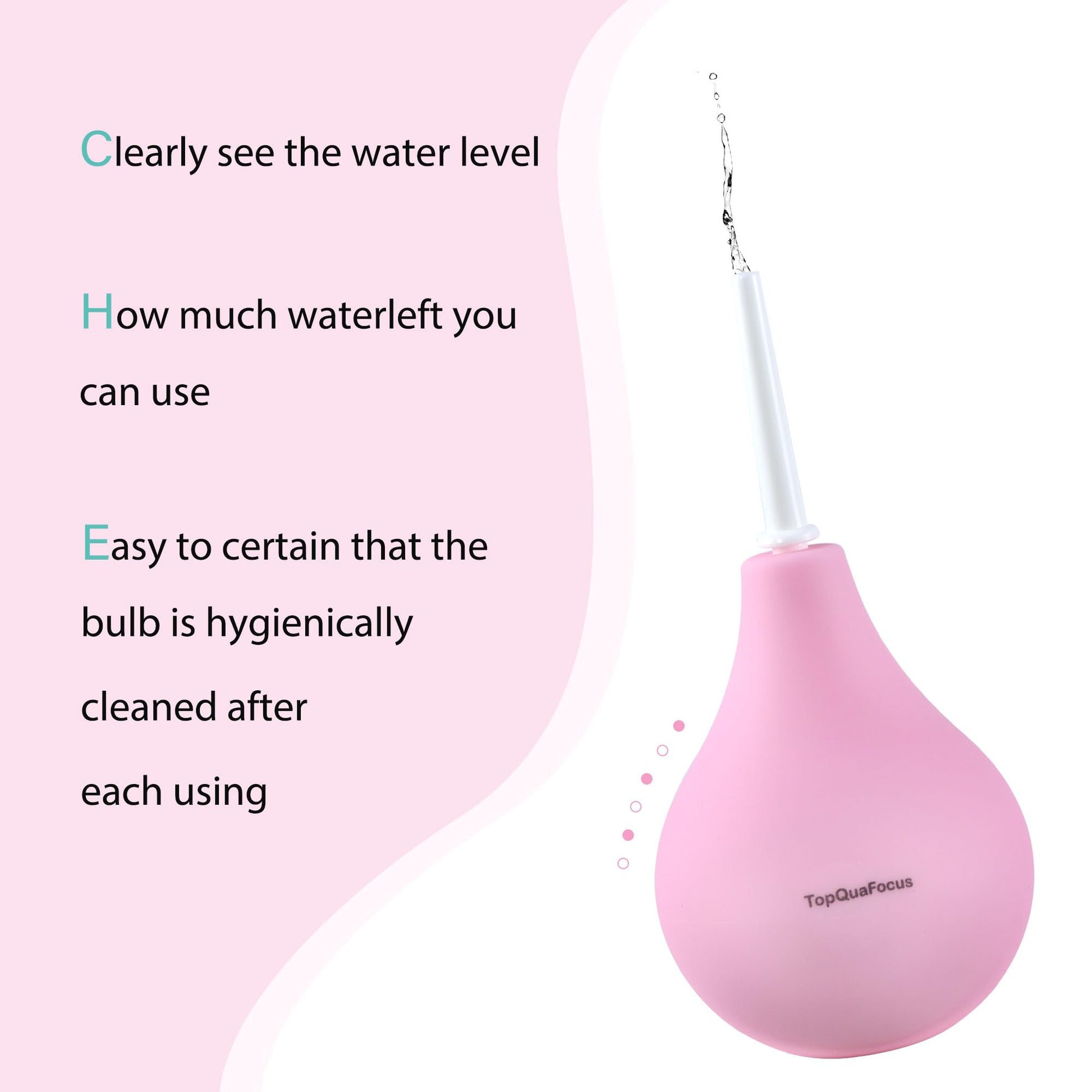 TopQuaFocus 8oz Enema Bulb Kit Anal and Vaginal Douche Bulb for Men Flushing System Enemas Silicone TopQuaFocus uk supplements