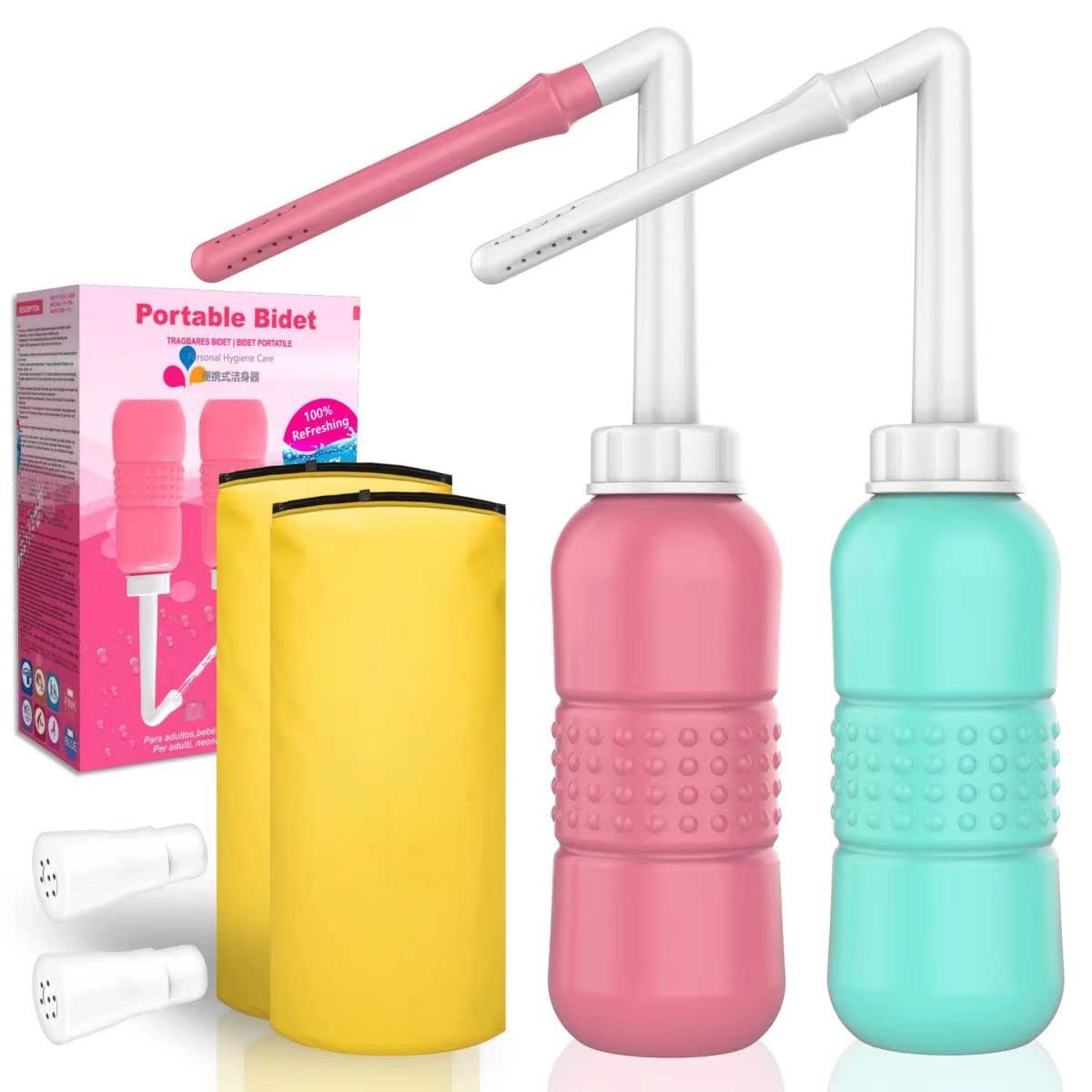 LZXIYUE 2PCS 2-in-1 Peri Bottle Feminine Care for Women,Reusable Portable Bidet for Travel LZXIYUE uk supplements