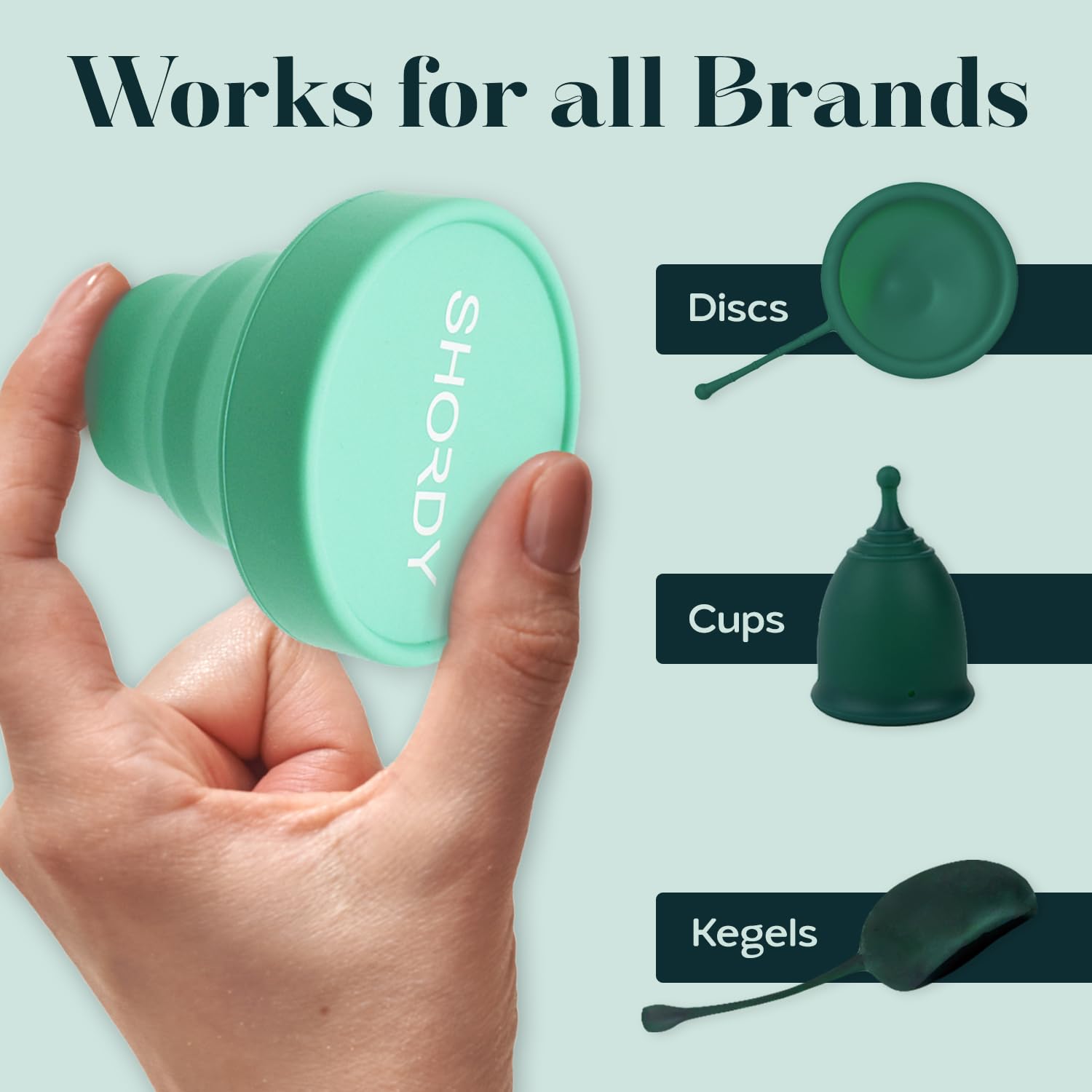SHORDY Menstrual Case Holder for Sterilization, Collapsible Silicone Container - Boil, Sterilize SHORDY uk supplements