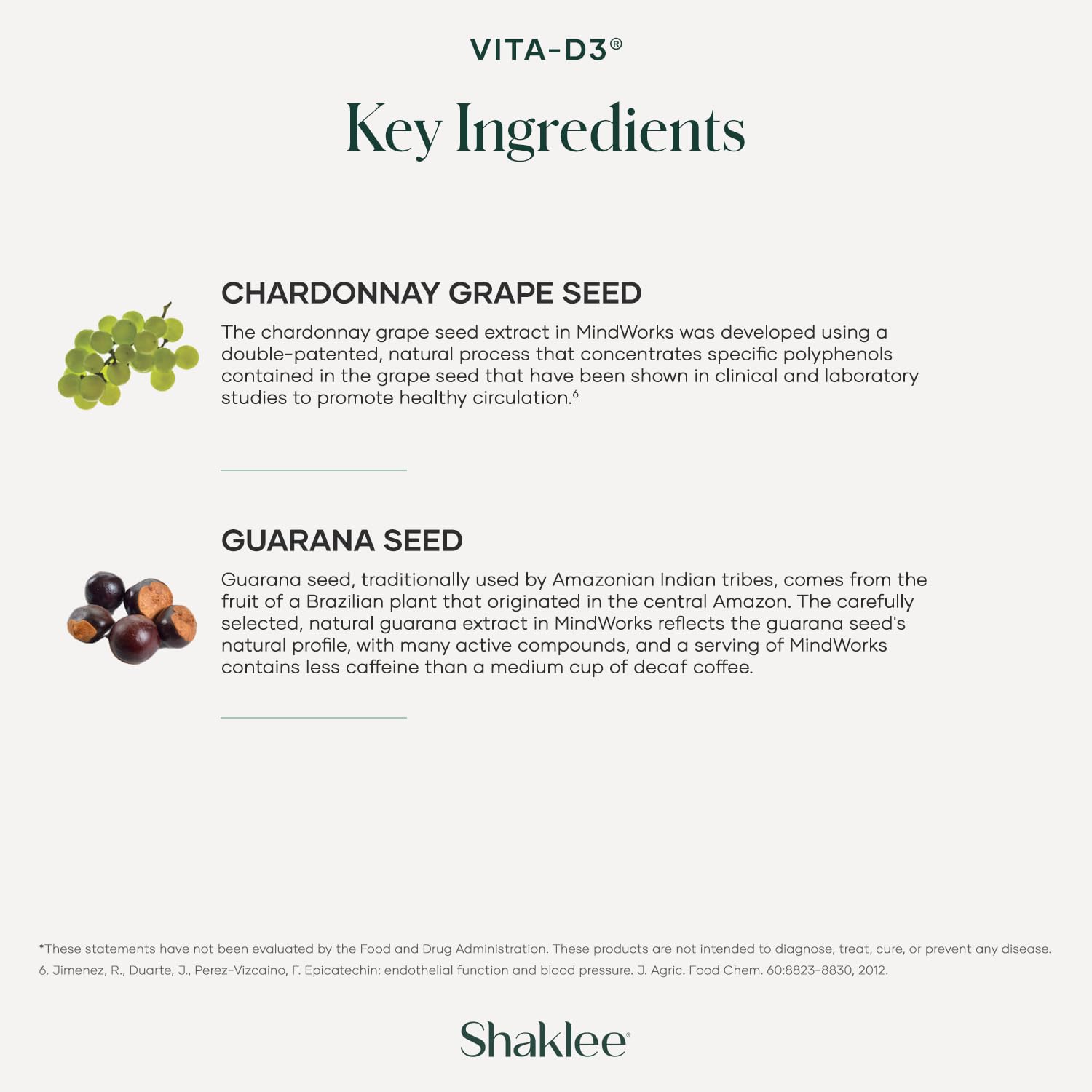 Shaklee MindWorks® - Brain Health Supplement for Brain Sharpness & Focus - Supported Nutrients & Extracts - Chardonnay Grape Seed Polyphenols, Guarana Extract, Vitamins B6, B12, Folate - 30 Tablets Shaklee uk supplements