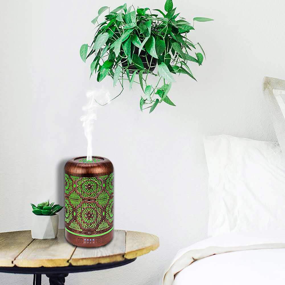 Essential Oil Diffuser, Upgraded Metal Diffusers with Lavender Lemon Essential Oils, 250ml BAIESHIJI uk supplements