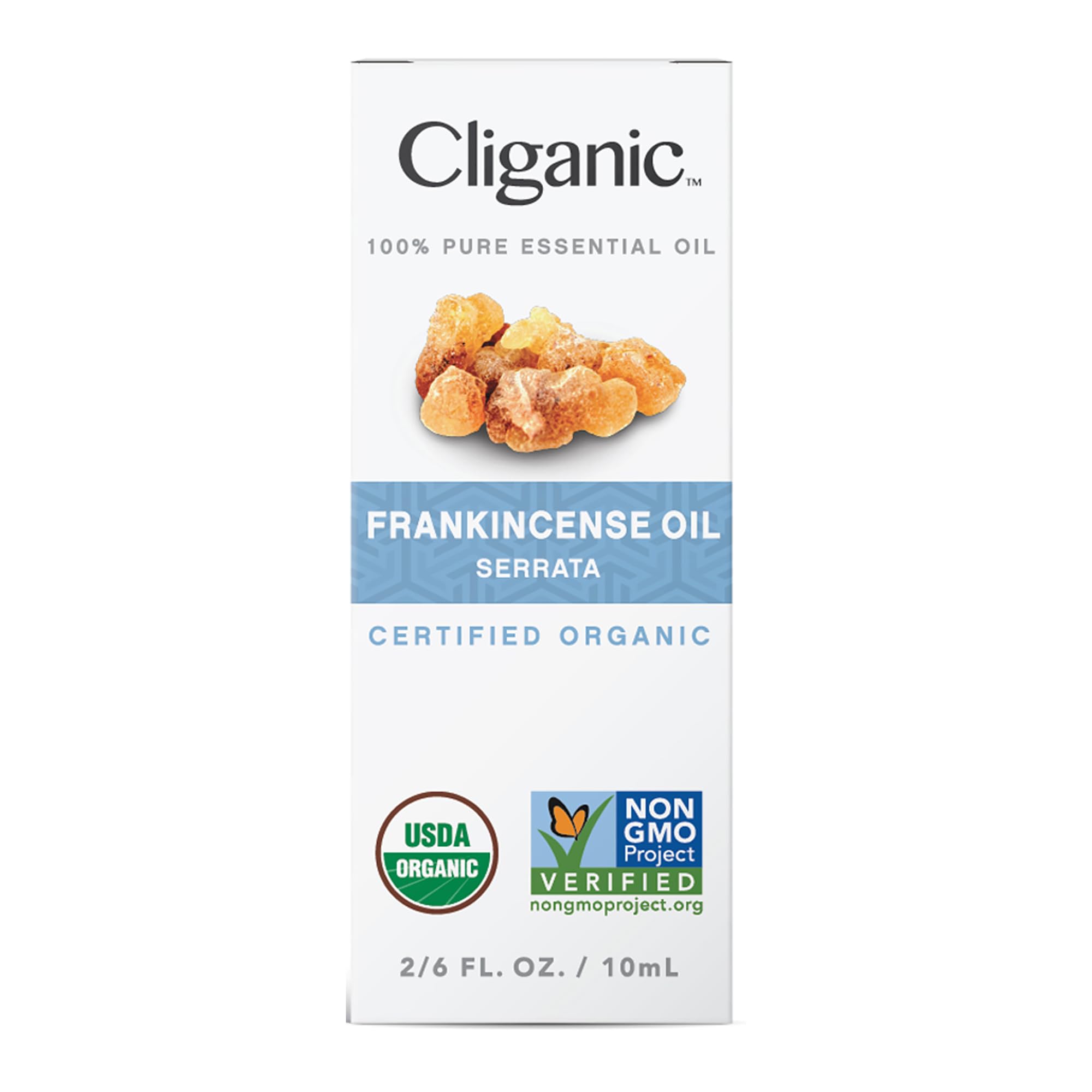 Cliganic USDA Organic Frankincense Essential Oil - Boswellia Serrata, 100% Pure Natural Undiluted Cliganic uk supplements