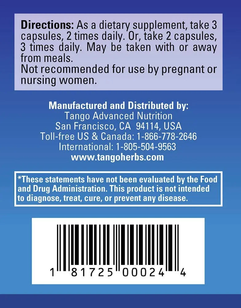 Tango FloControl Natural Bladder Support Supplement Promotes Healthy Bladder Control and Comfort (180 Vegetarian Capsules) Tango uk supplements