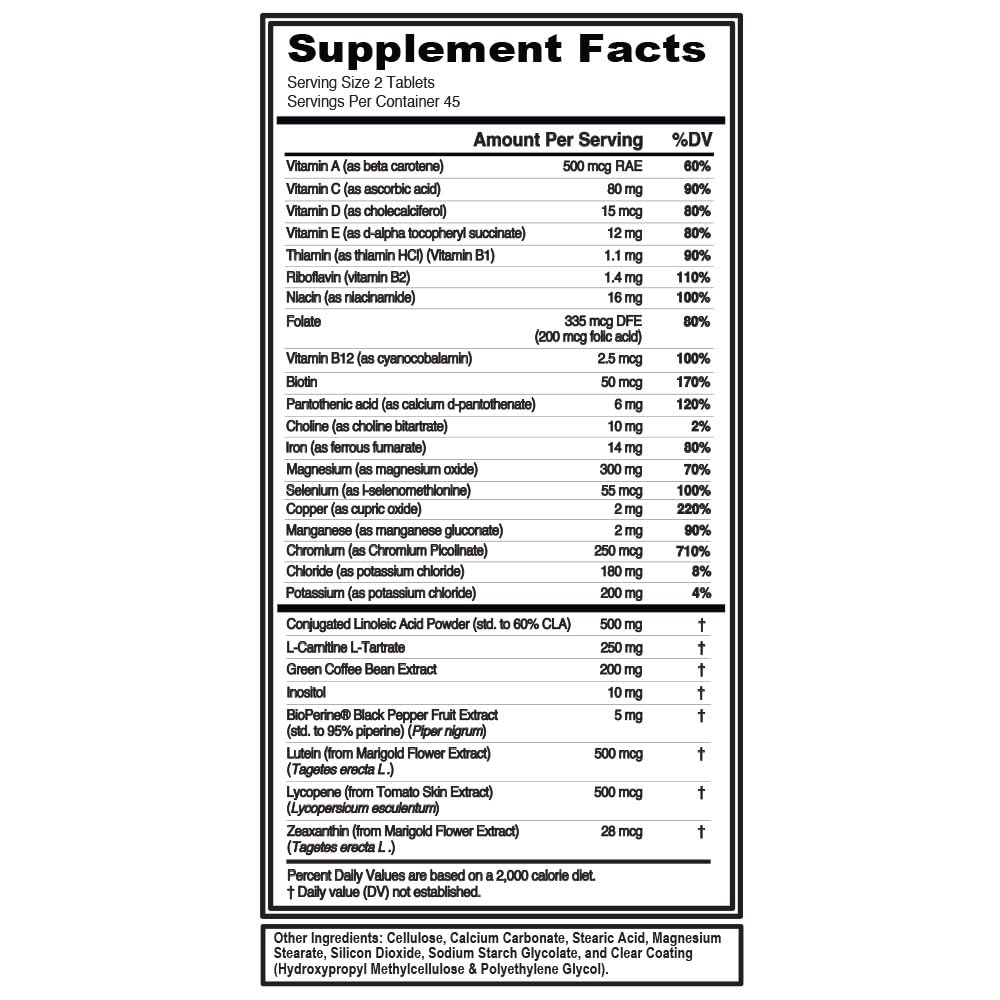 Evlution Nutrition VitaLean - Vitamins + Weight Loss Support - Key Vitamin + Core Antioxidant Support - Daily Nutrient & Weight Management Support - Bone, Eye & Immune Support - 45 Servings Evlution uk supplements