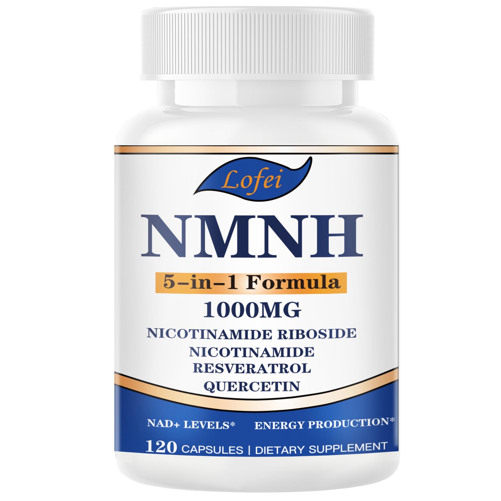 NMNH (Dihydronicotinamide Mononucleotide),NMNH Supplement 1000mg Pure Nicotinamide Mononucleotide Boosts NAD+ Levels, NAD Supplement,for Energy,Immune,Non-GMO, Gluten Free,120 Capsules Lofei uk supplements