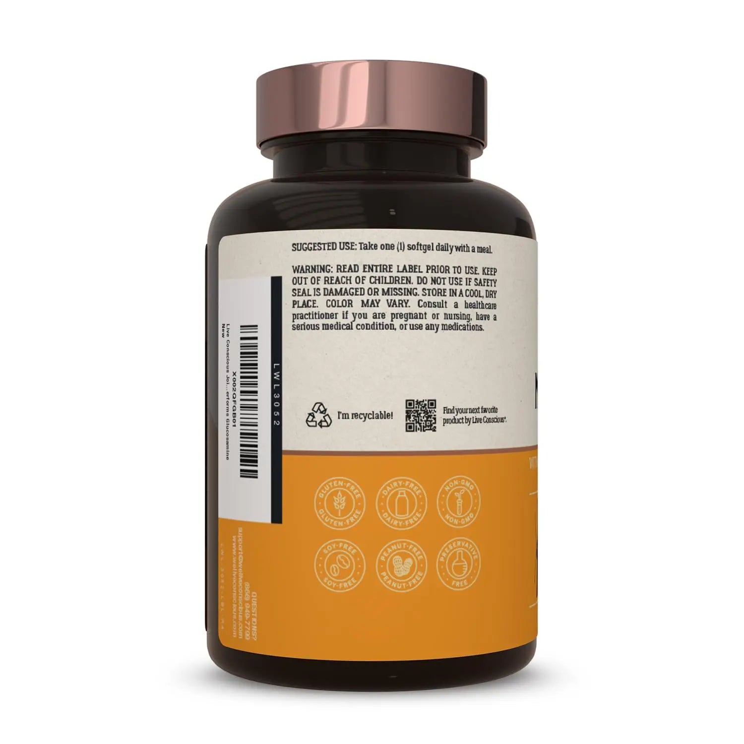 Live Conscious Joint Health Supplement - MoveWell Plus Antarctic Krill Oil, Natural Astaxanthin and Hyaluronic Acid | Outperforms Glucosamine (2 Pack) Live Conscious uk supplements