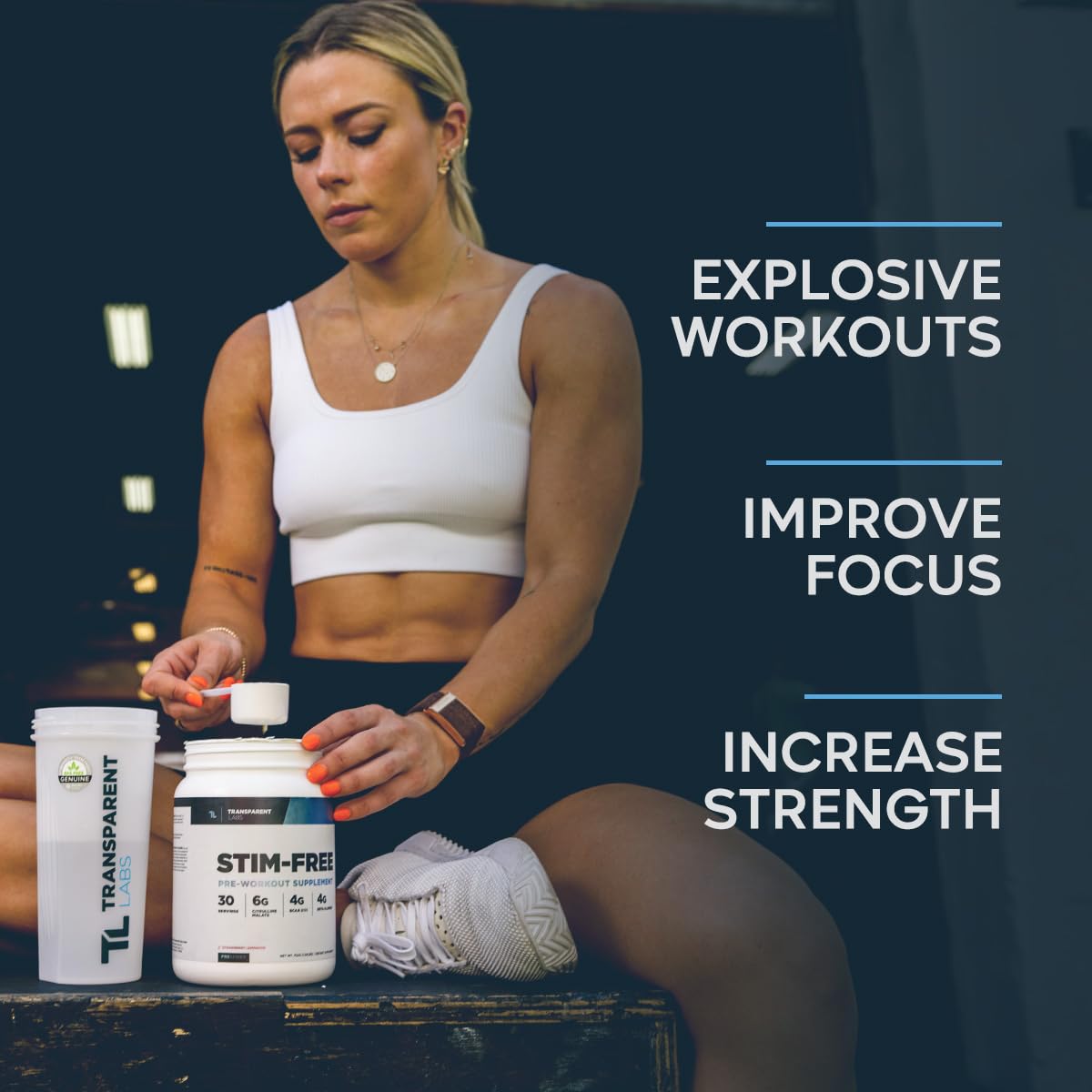 Transparent Labs Stim-Free Pre-Workout - Caffeine & Stim Free Pre Workout Powder Transparent Labs uk supplements