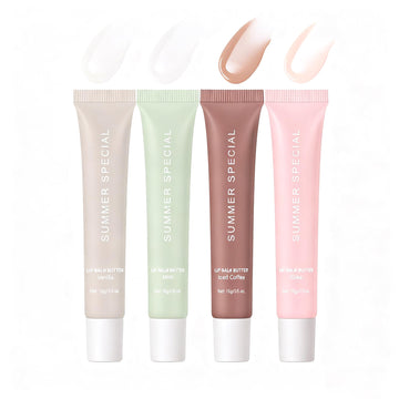 YumSova 4PCS Summer Lip Gloss Lipstick, Containing Natural Oils And Fruit Extracts, Can Soothe And Soften Dry Lips, Keep Moisture For A Long Time, And Is Not Sticky (4PCS) YumSova uk supplements