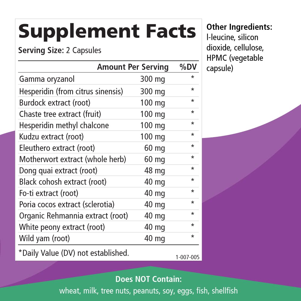Pure Essence Labs Transitions Vitamins for Women, Natural Menopause Relief Supplement to Promote Hormone Balance, Reduce Hot Flashes, Mood Swings & Night Sweats, 60 Capsules PURE ESSENCE LABS uk supplements