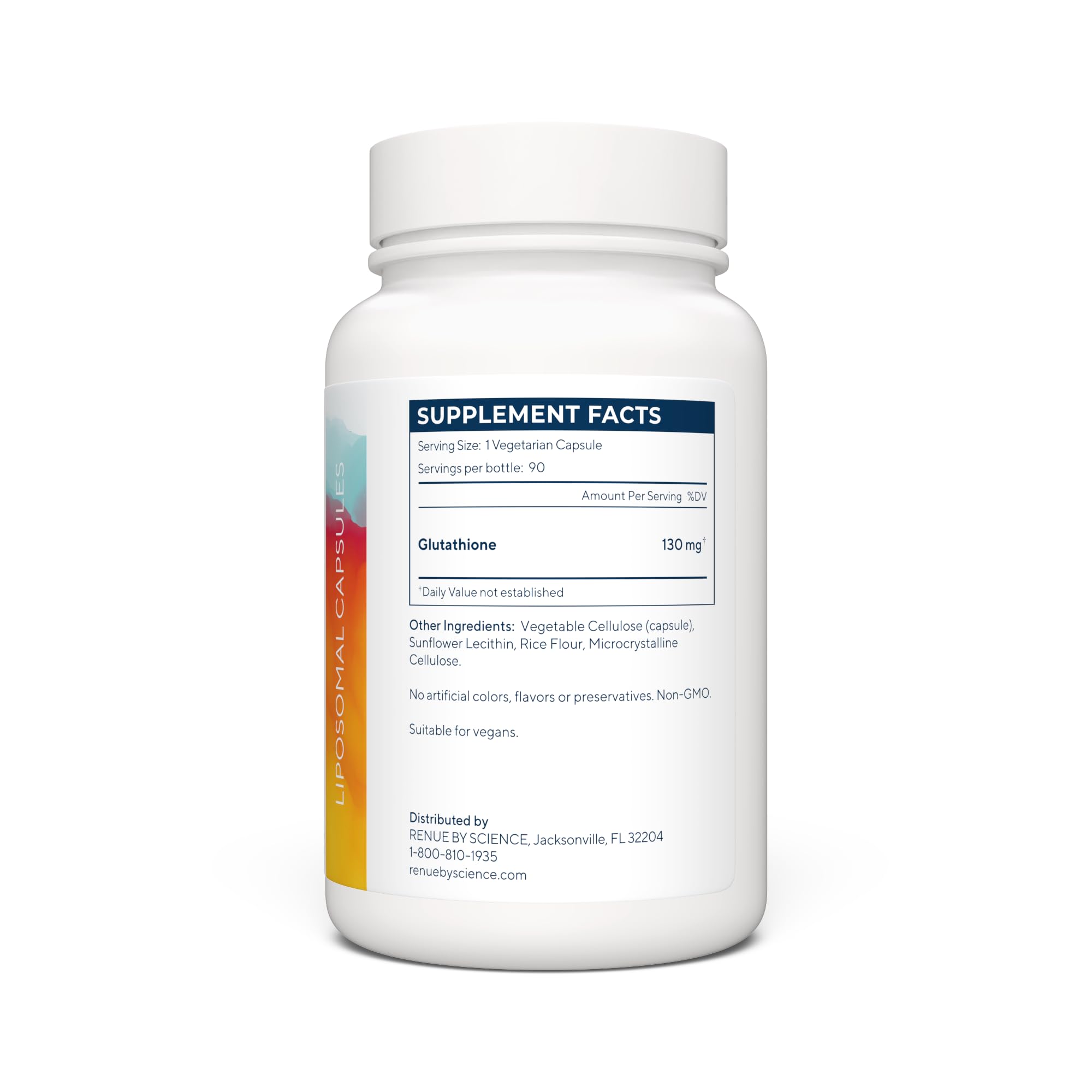 Renue By Science Glutathione | High Strength Supplement | 90 Liposomal Capsules - 130mg Glutathione per Serving | | Non-GMO | Made in The USA & Third-Party Tested Renue By Science uk supplements