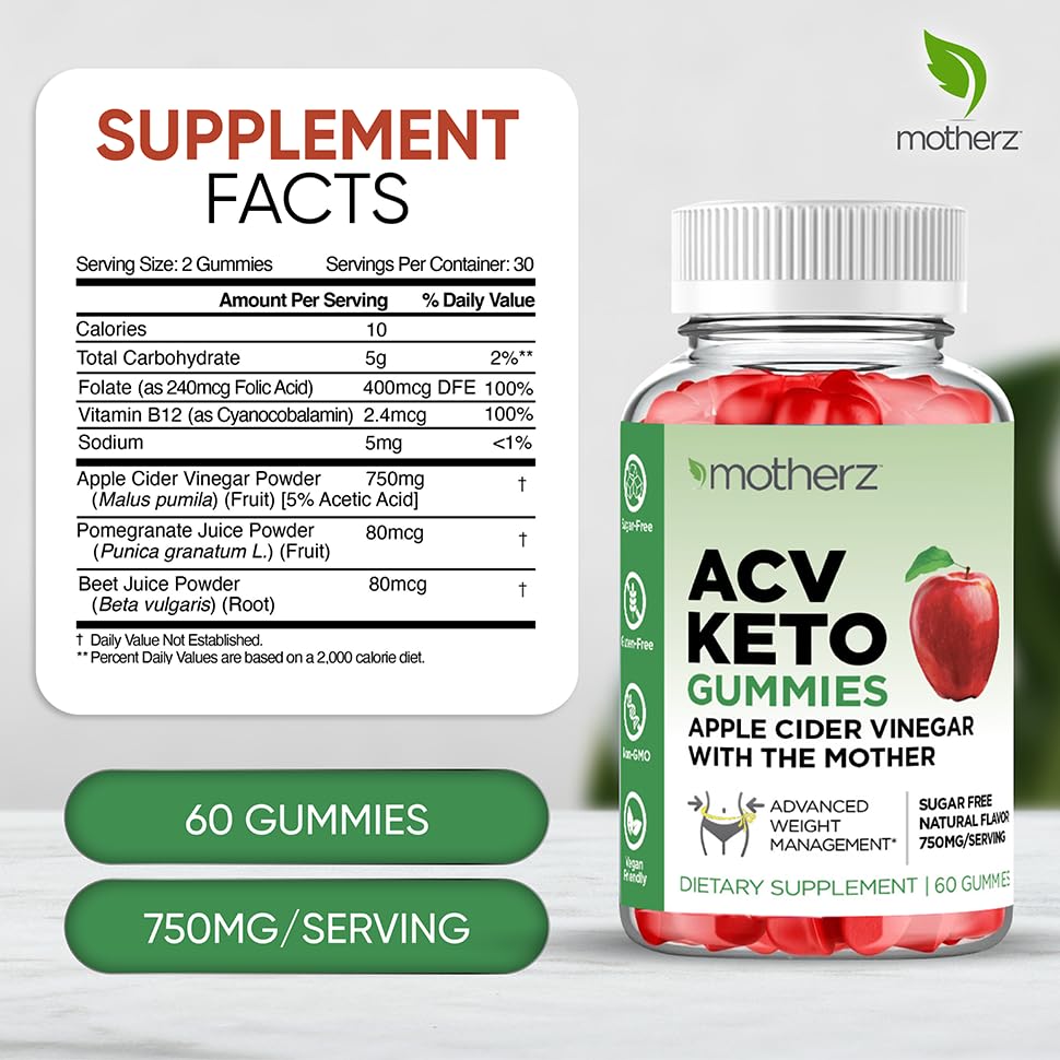 Keto ACV Gummies Advanced Weight Loss - Sugar Free ACV Keto Gummies for Weight Loss Motherz uk supplements