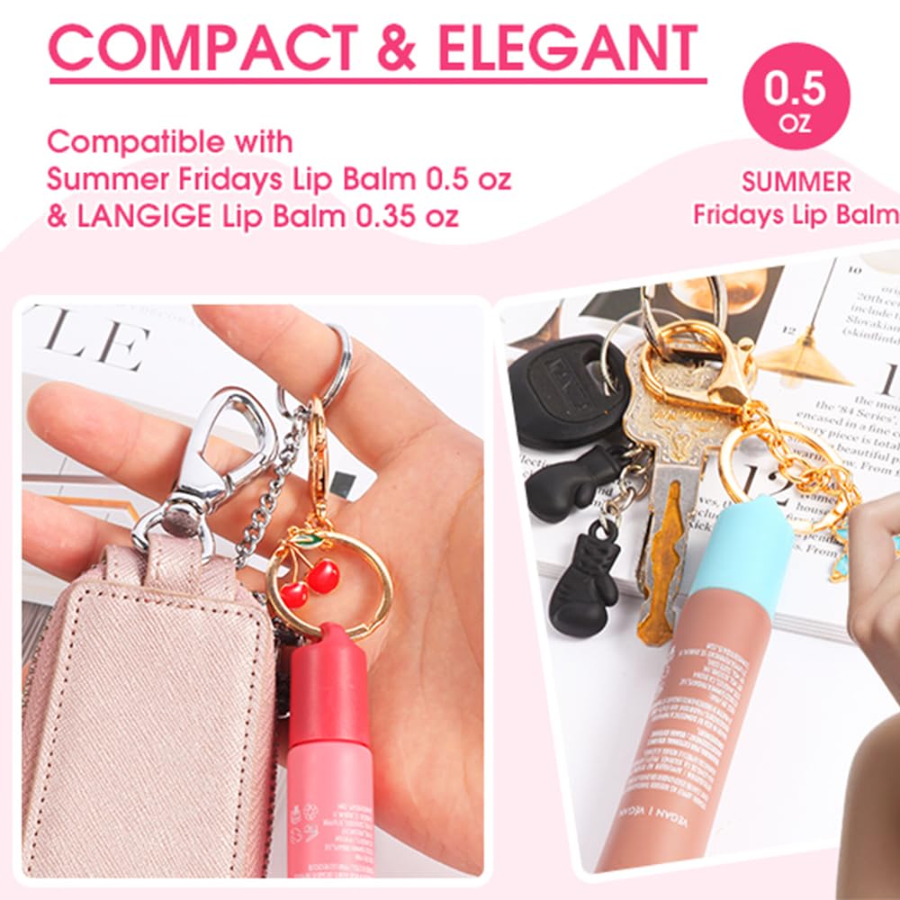 Limpskys keychain cap for Summer Fridays 0.5 Oz Lip Balm,lip gloss cap keychain（No Lip Balm） Limpskys uk supplements