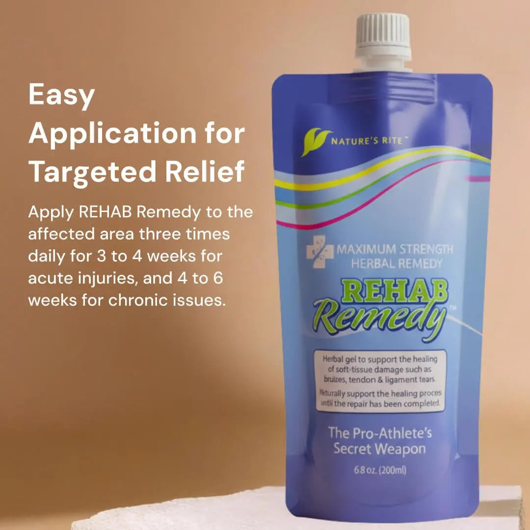 Nature's Rite Rehab Remedy Gel, 6.8 OZ (200ML), Soothing, Fast Acting, Non-Greasy Muscle Relief with Natural Ingredients Nature's Rite uk supplements