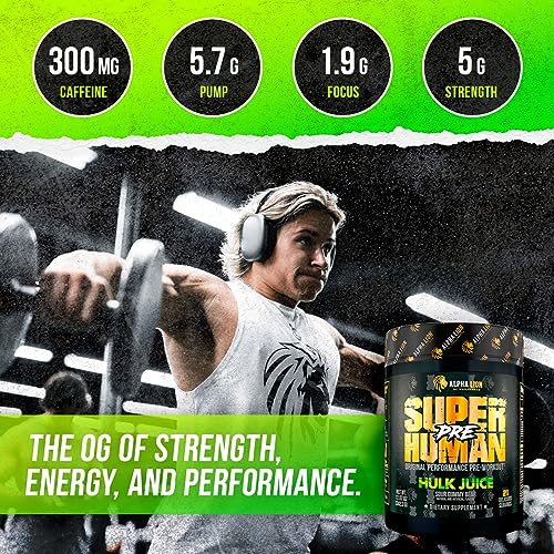 ALPHA LION Superhuman Pre Workout Powder & Post Workout Recovery Bundle, Sustained ALPHA LION uk supplements