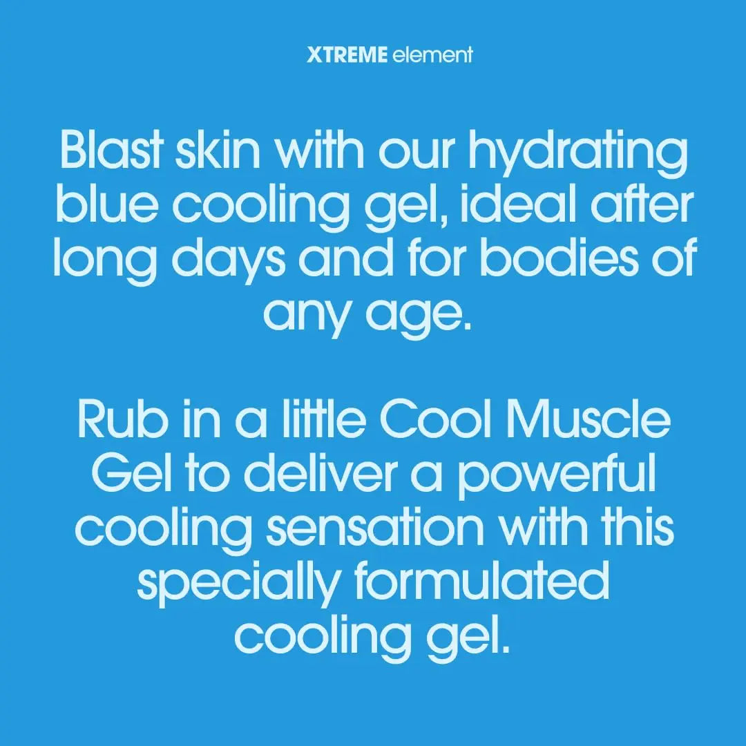 Xtreme Element Cool Blue Muscle Gel | Workouts Muscle Cooling Essential Oils for Smooth Body, Muscle Gel to Attain Flexible Joints, Soothe and Healing Gel | Natural, Plant-Based, and Cruelty-Free Xtreme Element uk supplements