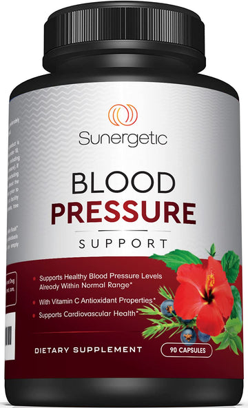Premium Blood Pressure Support Supplement For Cardiovascular & Heart Health with Garlic Sunergetic uk supplements