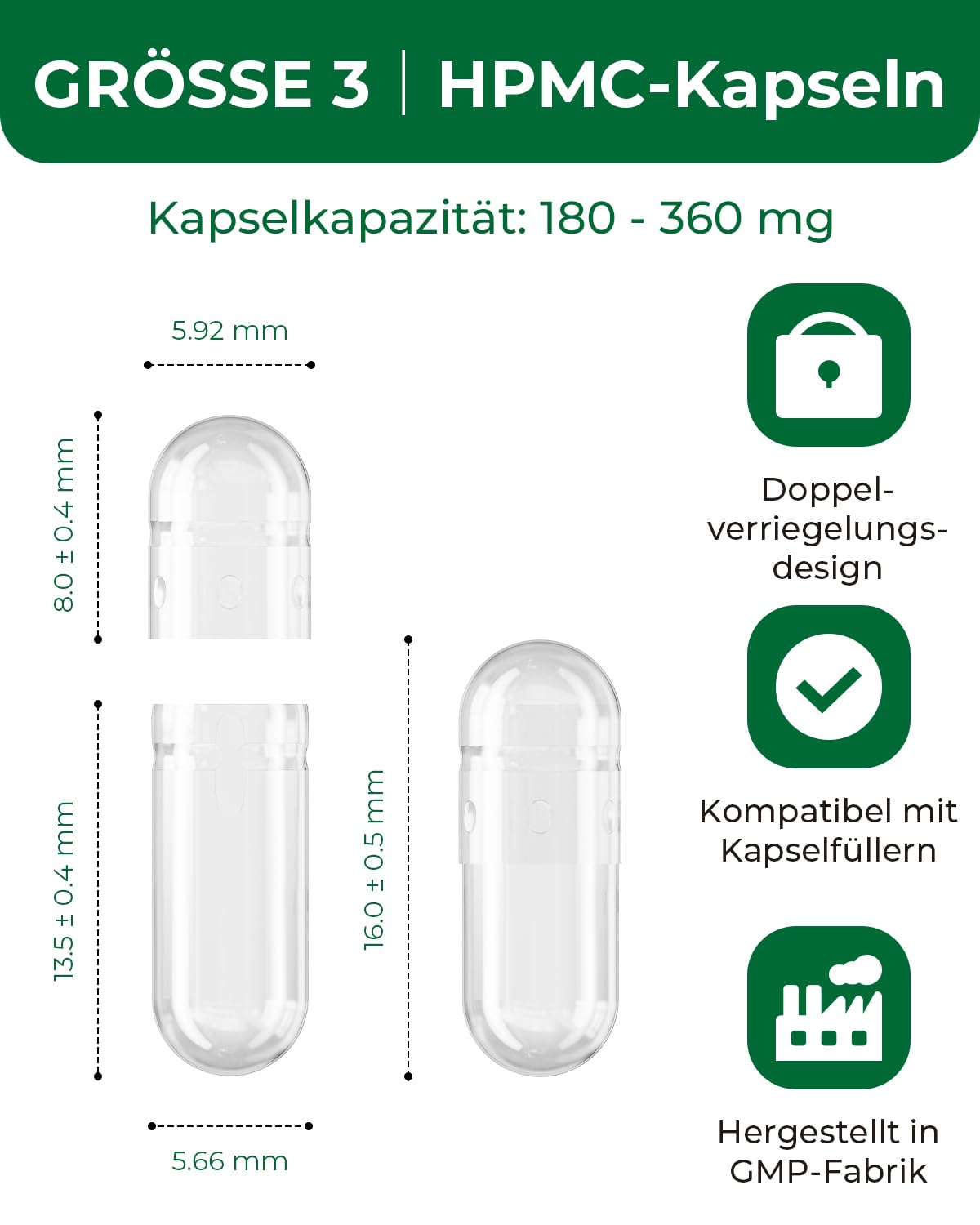 MéipaLien HPMC Empty Capsules Size 3-200 Clear Count Pill Capsules Empty - Plant-Based Cellulose | Vegetarian, Halal, Non-GMO | for DIY Supplement & Herbal Filling MéipaLien uk supplements