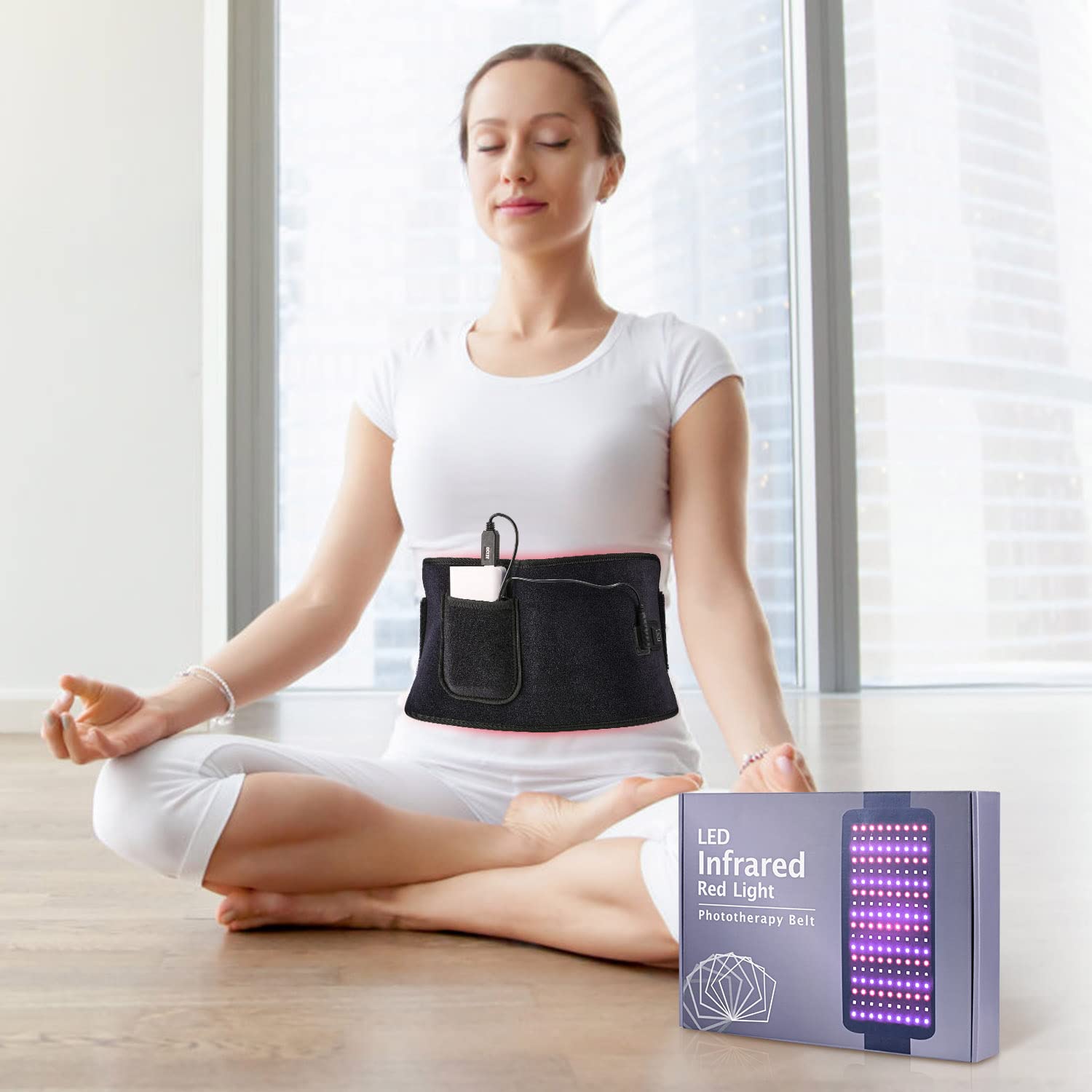 LPSAFP Red Light Therapy Belt for Body, Wearable Device with Blue, red and Near Infrared Light LPSAFP uk supplements