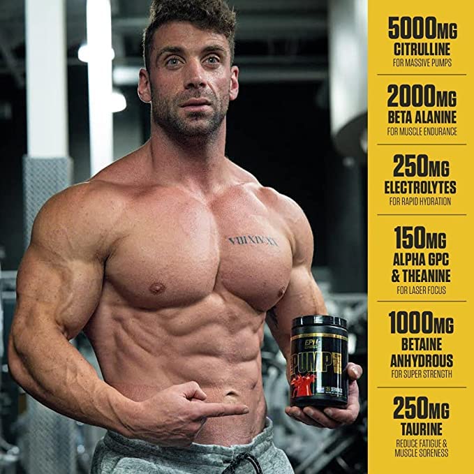 HydraPump | #1 New Stim Free Pre Workout Powder w/ Nitric Oxide Booster, Electrolytes EPN Supplements uk supplements