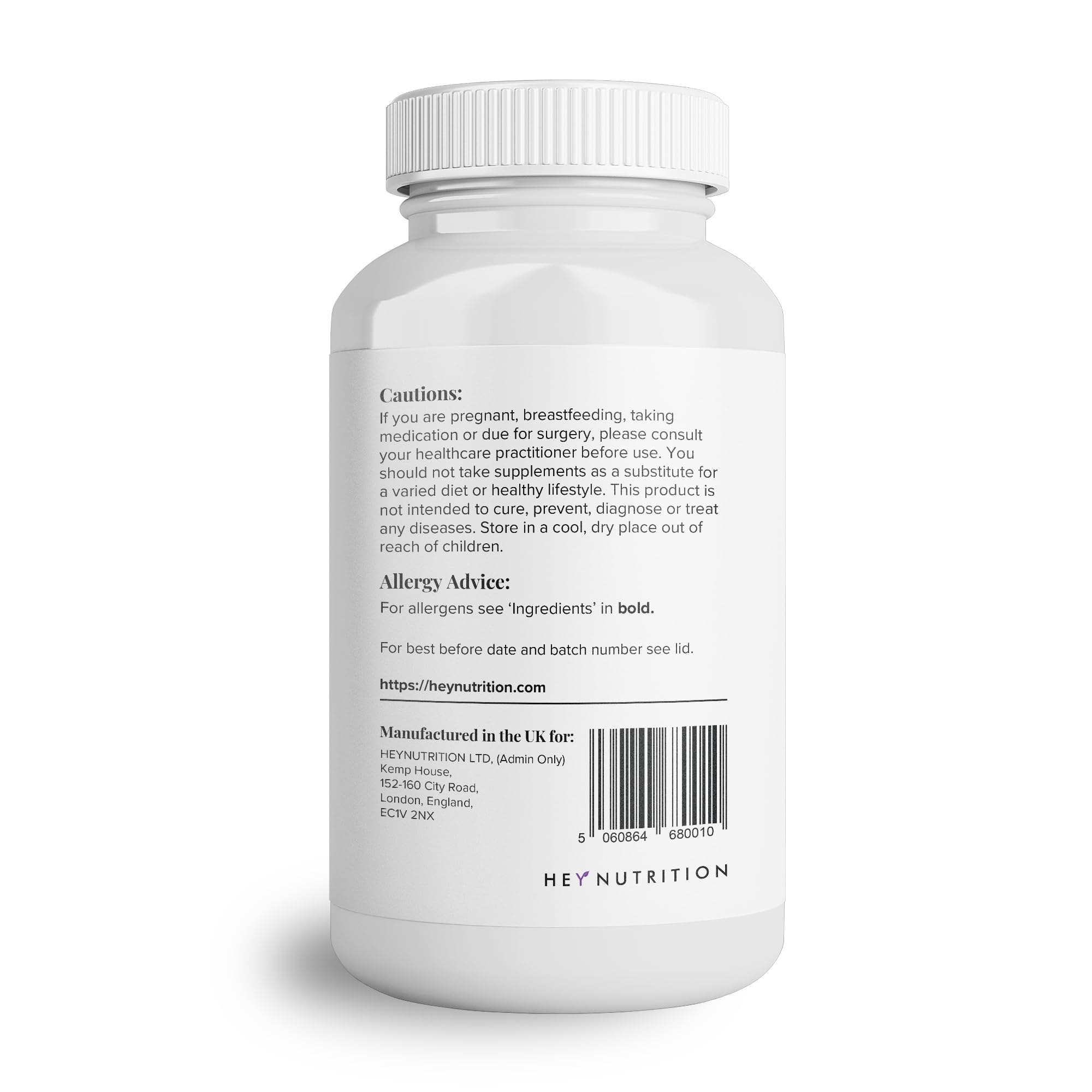 Hey Nutrition Collagen Complex Hyaluronic Acid & Sea Kelp Vitamin E, C, Biotin - Healthy Nails, Skin, Hair Hey Nutrition uk supplements