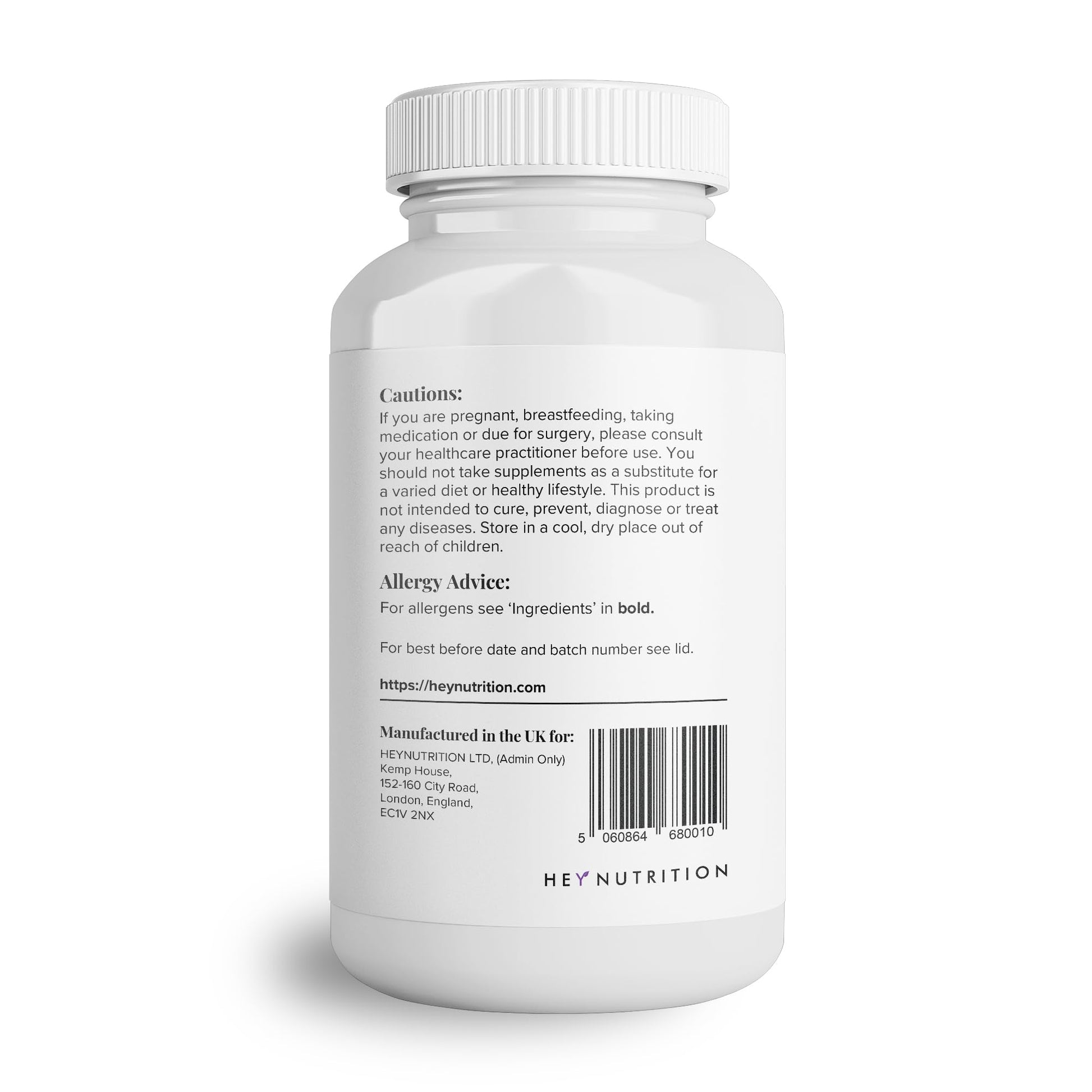 Hey Nutrition Collagen Complex Hyaluronic Acid & Sea Kelp Vitamin E, C, Biotin - Healthy Nails, Skin, Hair Joints Metabolism Hey Nutrition uk supplements