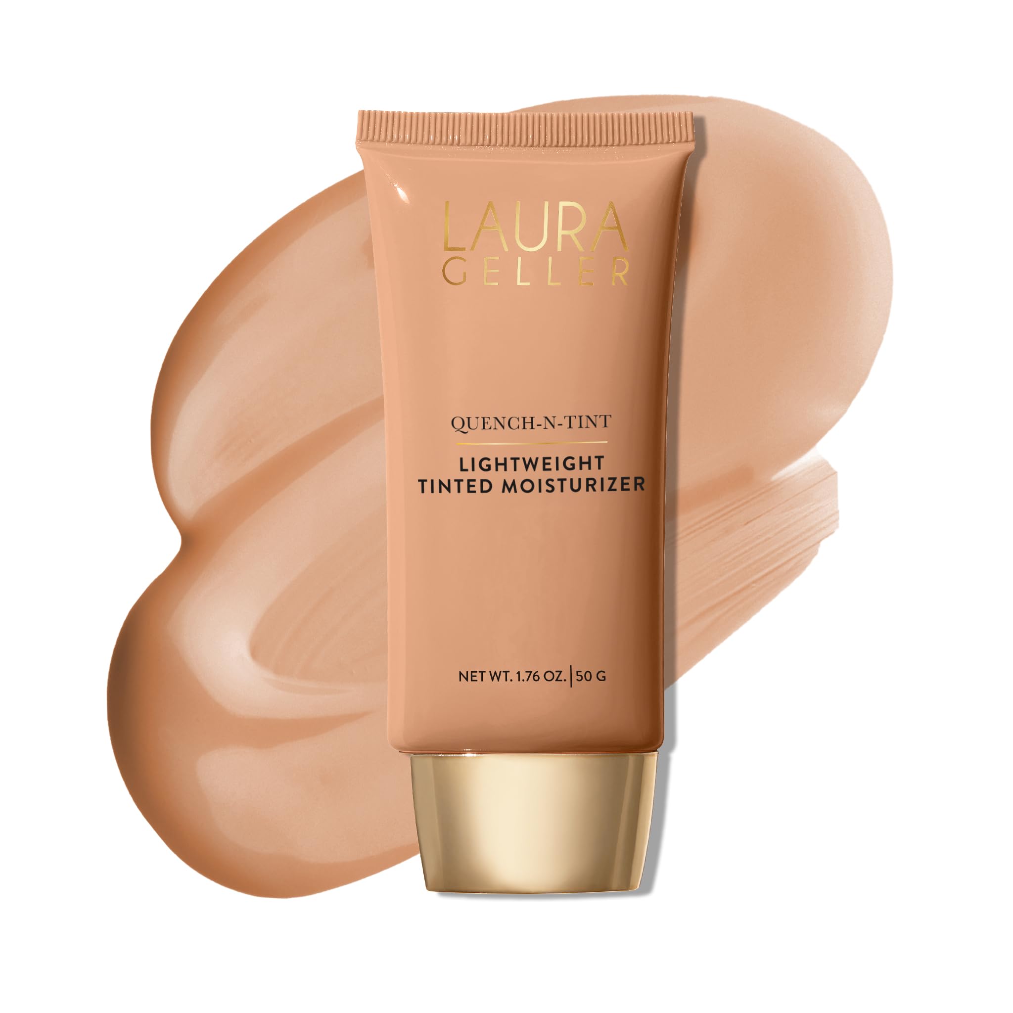 LAURA GELLER NEW YORK Quench-n-Tint Tinted Moisturizer - Sheer to Light Buildable Coverage - Natural Glow Finish - Lightweight Formula with Hyaluronic Acid, 04 Medium LAURA GELLER NEW YORK uk supplements