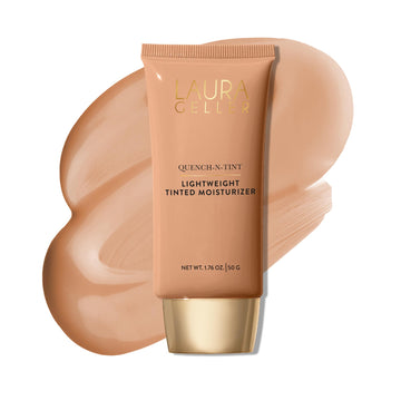 LAURA GELLER NEW YORK Quench-n-Tint Tinted Moisturizer - Sheer to Light Buildable Coverage - Natural Glow Finish - Lightweight Formula with Hyaluronic Acid, 04 Medium LAURA GELLER NEW YORK uk supplements