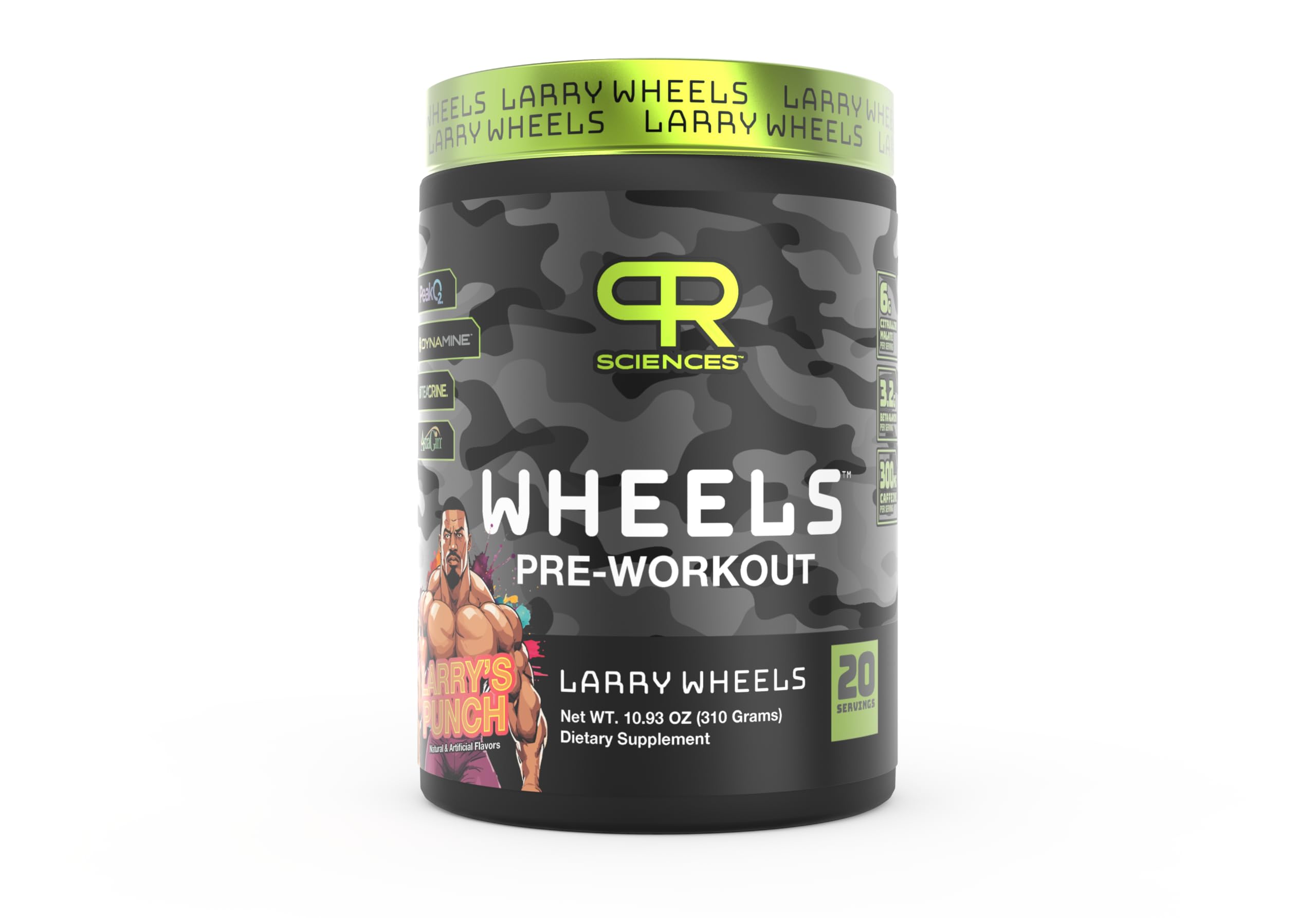 Larry Wheels' Pre Workout - Energy Drink Powder - Pre Workout Powder for Men & Women PR Sciences uk supplements