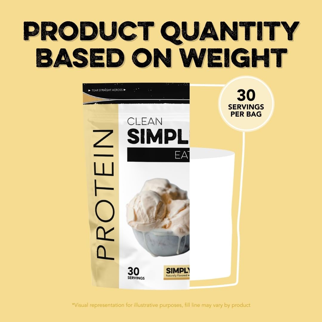 Clean Simple Eats Simply Vanilla Whey Protein Powder, Natural Sweetened and Cold-Proce Clean Simple Eats uk supplements
