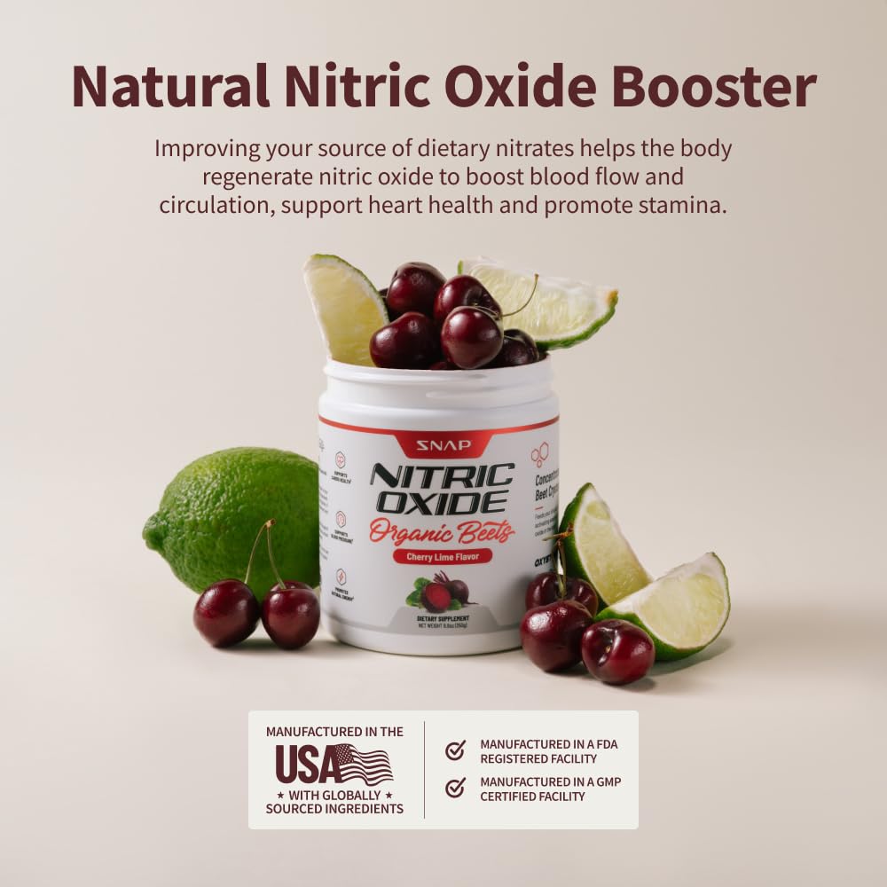 Snap Supplements USDA Organic Beet Root Powder, 3-in-1 Nitric Oxide Supplement Snap Supplements uk supplements