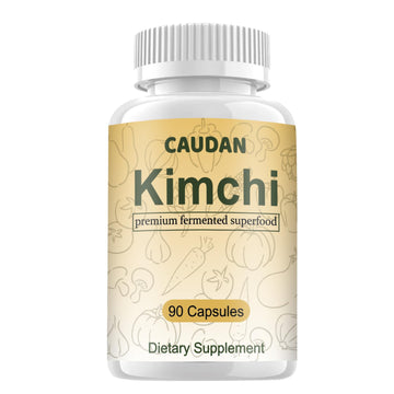 CAUDAN Kimchi Capsules, Kimchi Supplement, Probiotics & Enzymes Supports Gut & Digestive Health, Taste Well, Fermented Superfood for Antioxidant Support, 90 Vegan Capsules CAUDAN uk supplements