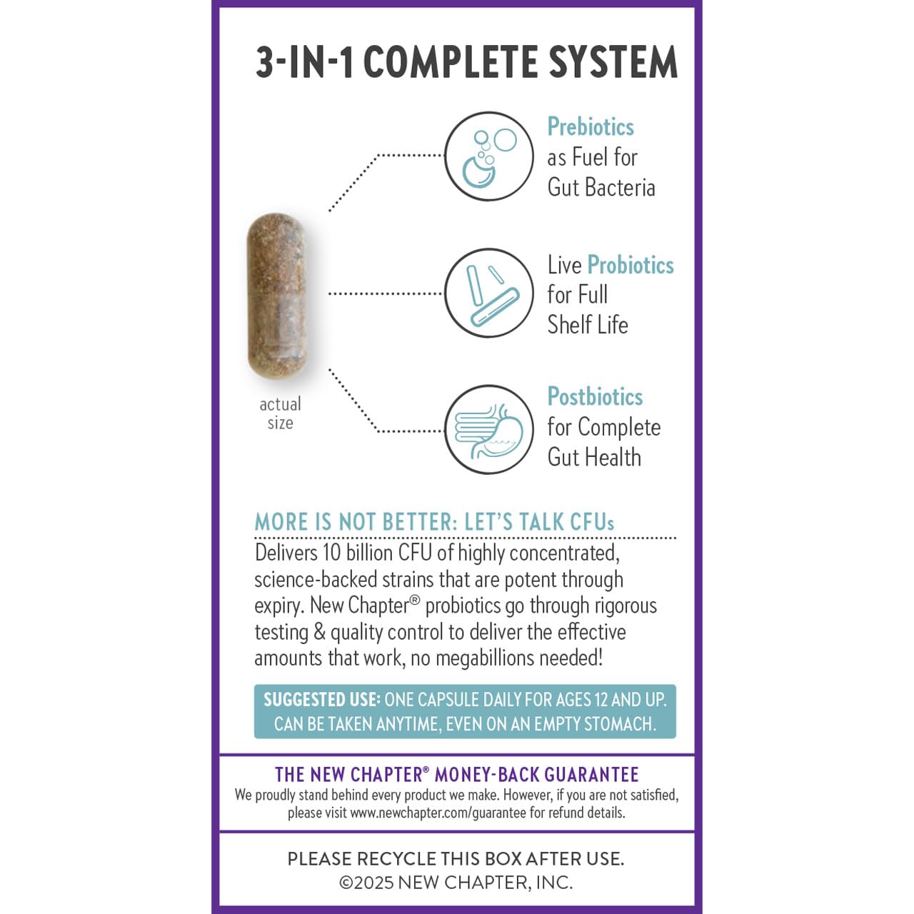 New Chapter All-Flora Probiotic for Advanced Digestion & Complete Gut Health with Prebiotics + Postbiotics, Clinical-Strength Strains, 100% Vegetarian, Non-GMO, Shelf Stable - 60 ct (2 Month Supply) New Chapter uk supplements