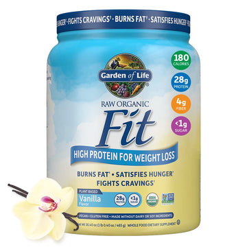 Garden of Life Raw Organic Fit Vegan Protein Powder Vanilla, 28g Plant Based Protein Garden of Life uk supplements