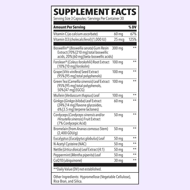 LifeSeasons - Lung Capaci-T - Lung & Respiratory Support Supplement LifeSeasons uk supplements