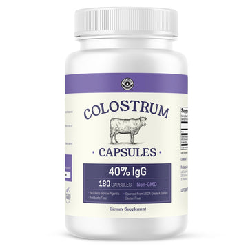 180ct Colostrum Capsules 40% IgG - USA Sourced Bovine Colostrum Powder Left Coast Performance uk supplements