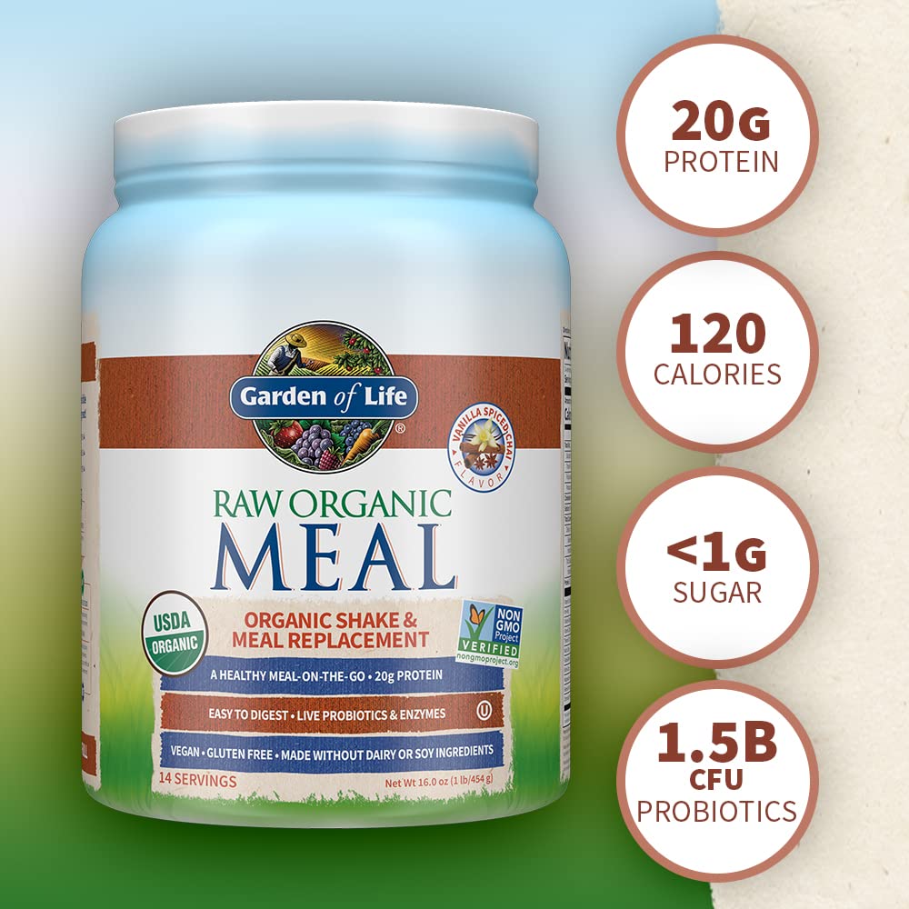 Garden of Life Meal Replacement Vanilla Chai Powder, 14 Servings Garden of Life uk supplements