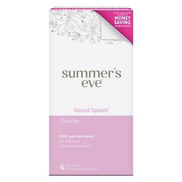 Summer's Eve Douche, Vaginal Douche for Women, Island Splash, 4 Units, 4.5 Oz Each, 1 Pack Summer's Eve uk supplements