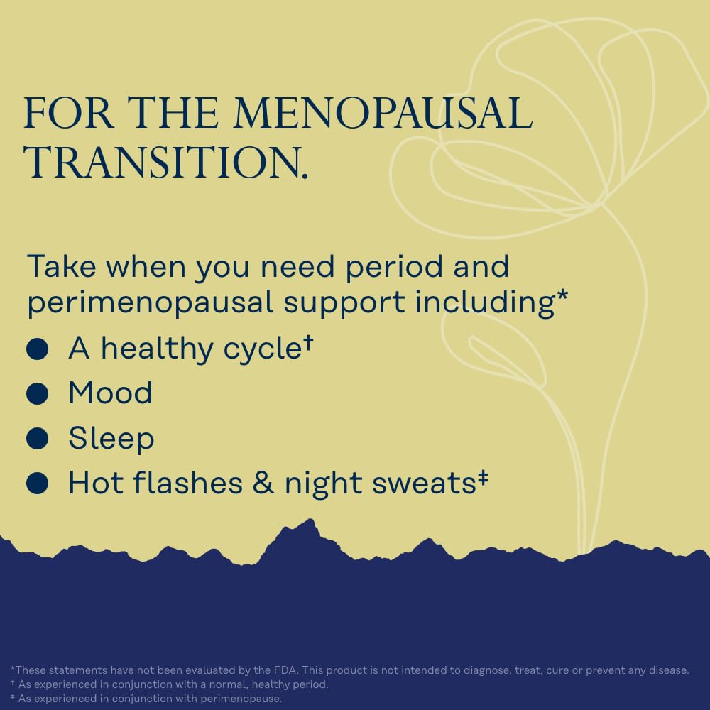 SOLARAY Perimenopause her Life Stages - Perimenopause Supplements Women - Hot Flashes, Menopause Support - Saffron and Chasteberry - Made Without Hormones - 60-Day Guarantee - 30 Servings, 60 VegCaps SOLARAY uk supplements