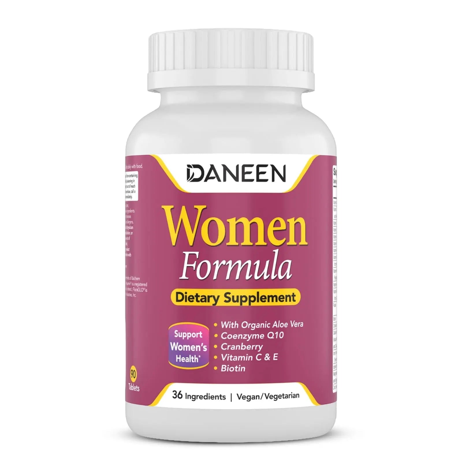 DANEEN Daily Multivitamin for Women - 36 Essential Ingredients - 90 Tablets - Vitamins for Women Multivitamin DANEEN uk supplements